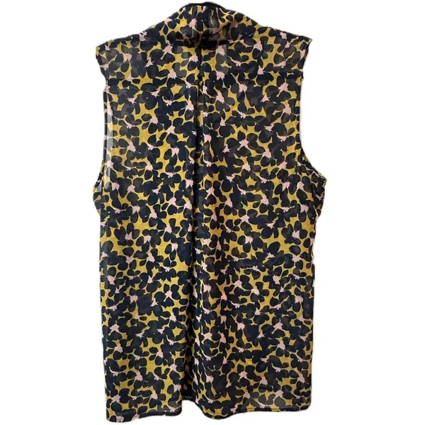 Cabi‎ By Anthropologie Flynn Floral Tie Top Size Large - Image 3