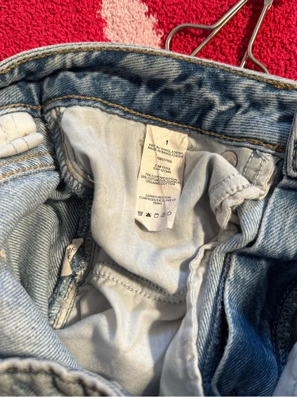 Garage High-Rise Distressed Light Blue Women’s Mom Jeans - Image 3