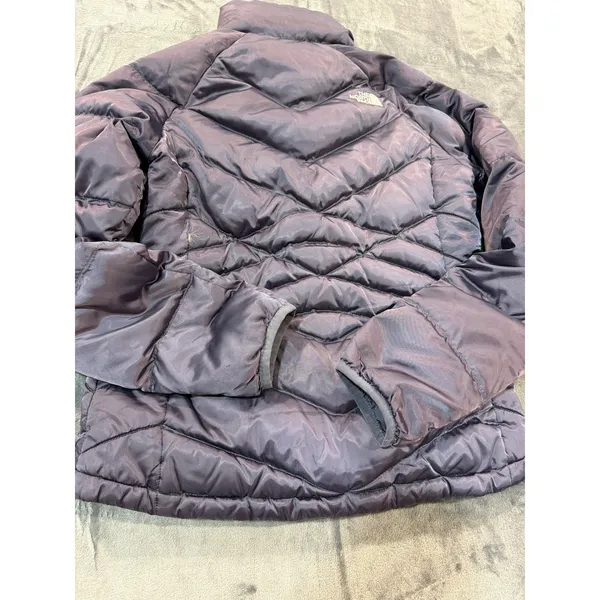 The North Face Puffer Jacket Womens Purple 550 Down Quilted Small - Image 8