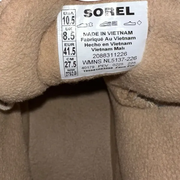 Sorel Ona‎ Ave Waterproof Fur Winter Boots Tan Womens 10.5 NL5137-226 - Image 7