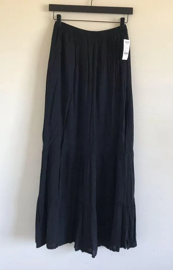 Hard Tail Two Tiered Maxi Skirt Black Size M - Image 13