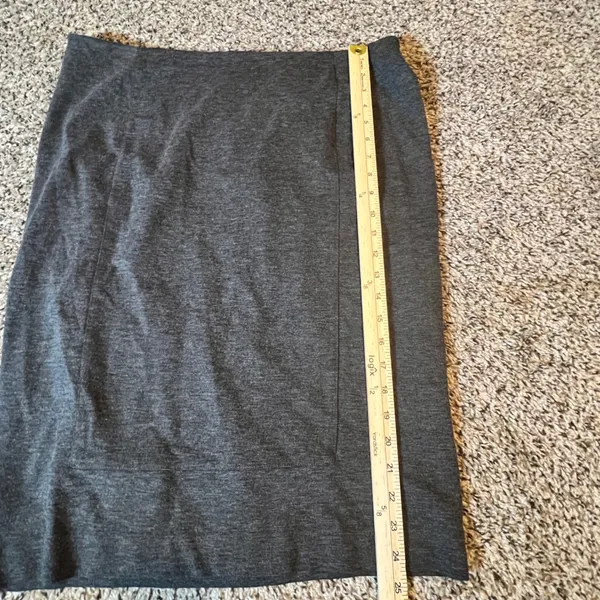 Cabi Charcoal Gray Heather Ponte Pencil Skirt‎ Style 550 Womens Size 16 Workwear - Image 5