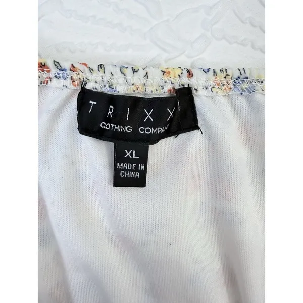Trixxi Floral Mini Ruffled Tiered Sundress Size XL - Image 3