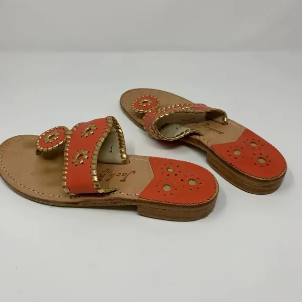 Jack Rogers Nantucket Flip‎ Flop Sandal Fire Coral - Image 7