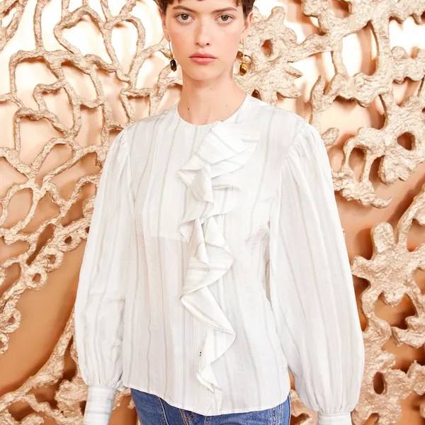 Ulla Johnson Adelaide silk‎ blouse - Image 5