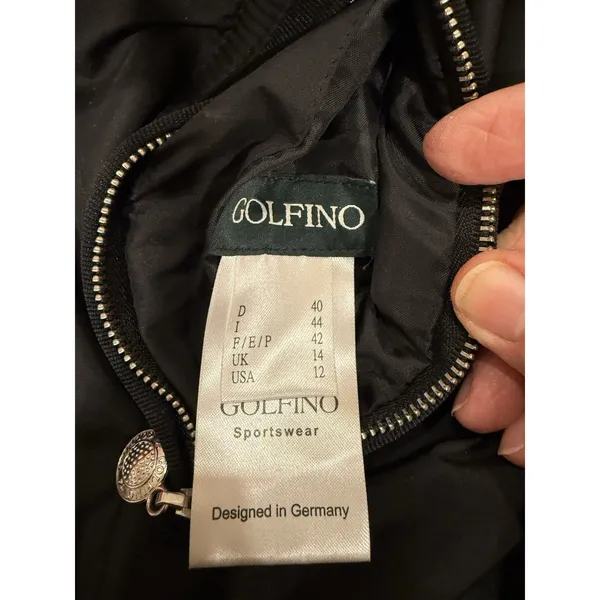 Golfino Women's reversible Quilted Vest Plaid Black 12 Preppy Athleisure Golf - Image 10