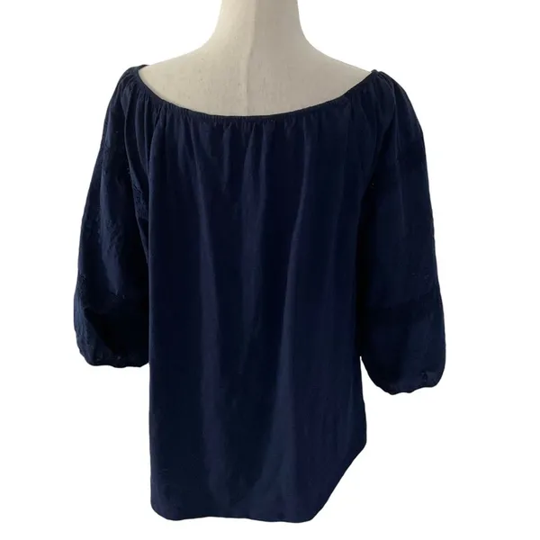 Draper James RSVP Blue Shirt Top Women Size Large | 15-6 - Image 2