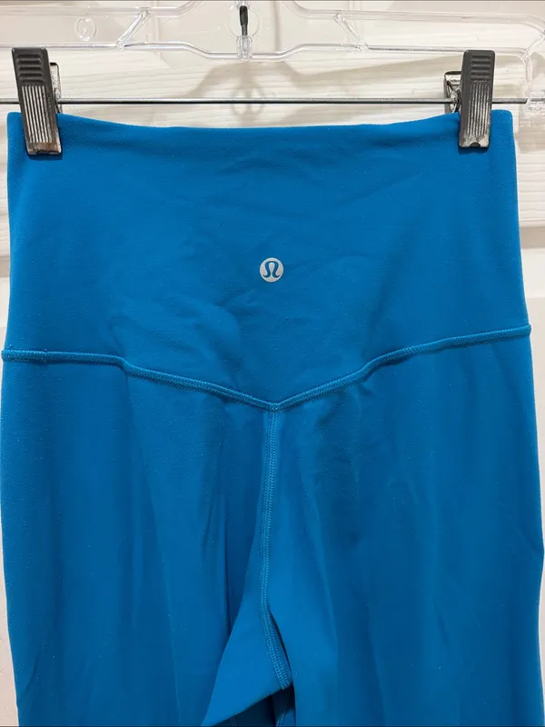 Lululemon Align High-Waist Wide-Leg Hawaiian Blue Soft Yoga 31” Pants Size 0 - Image 4