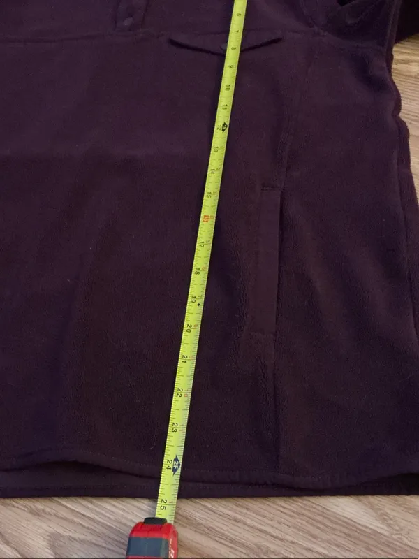 32 Degrees Women's Burgundy Snap-Front Fleece Pullover Size Small - Image 5
