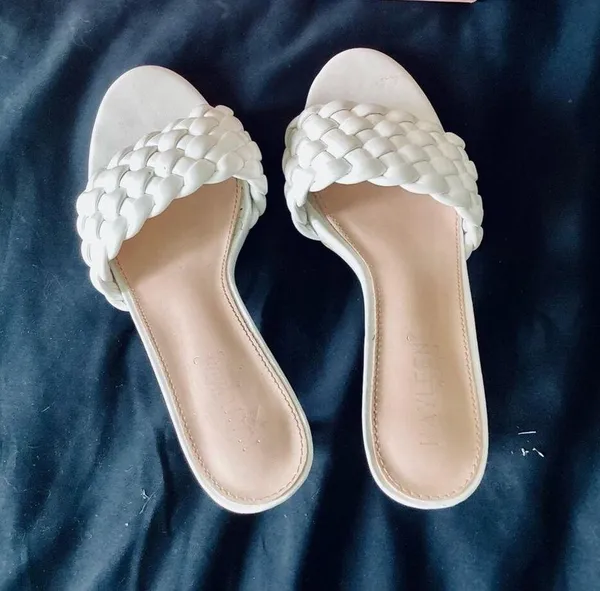 KAYLEEN Slip On Heels White Size 8.5 - Image 5