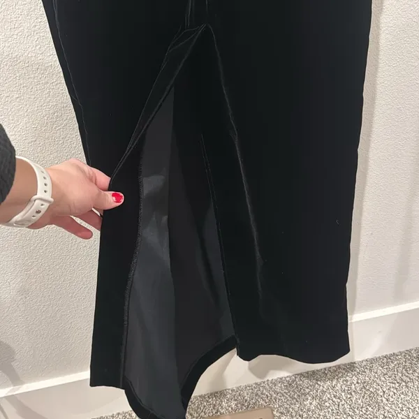 Vintage Black Velvet Scott McClintook Evening Gown | Size 8 - Image 9