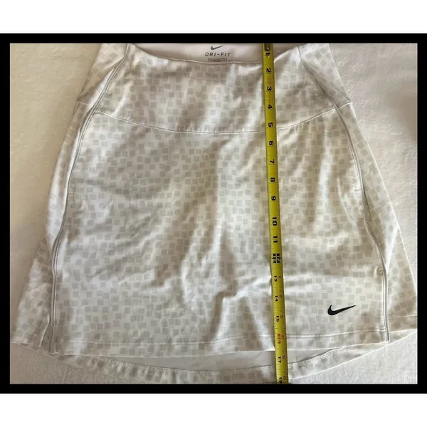 Nike Skort Womens XS White Geometric Dri-Fit Golf Tennis‎ Athletic Activewear - Image 6