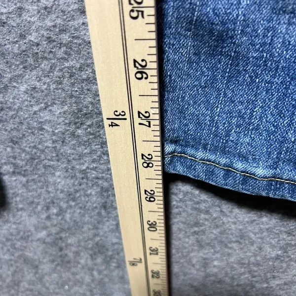 Wrangler Twenty X Jackson Womens 7/8 30 Medium Wash Slim Straight‎ Leg Jeans - Image 3