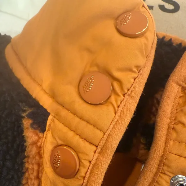 FREE PEOPLE MOVEMENT Rocky Ridge‎ Jacket Fleece size Small Black, Orange Print - Image 8