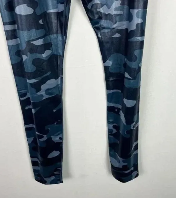 NWT One Dri-Fit Foiled Camo Print Leggings Thunder Blue Size Small S NEW - Image 9