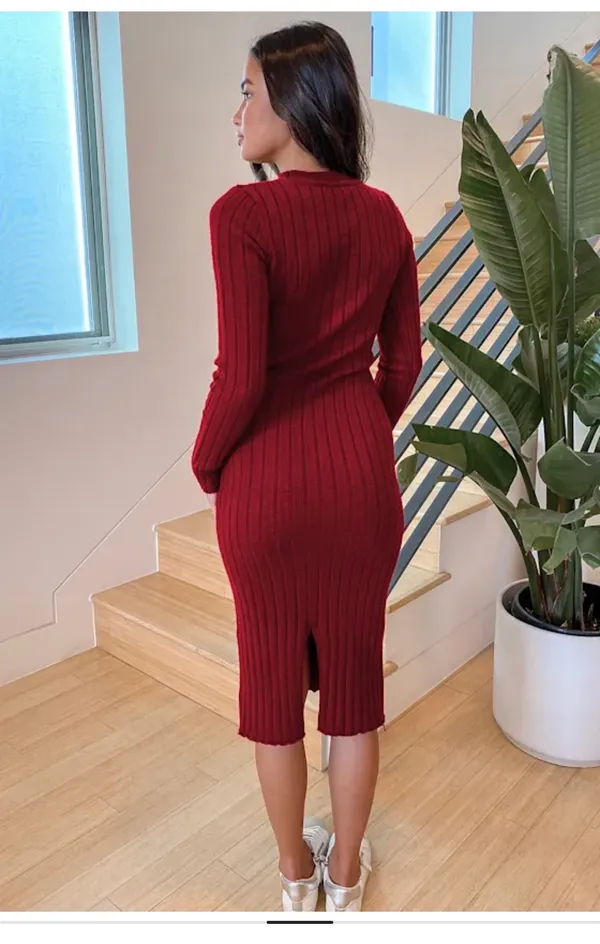 Lulus The Best Yet Ribbed Sweater Dress - Image 2