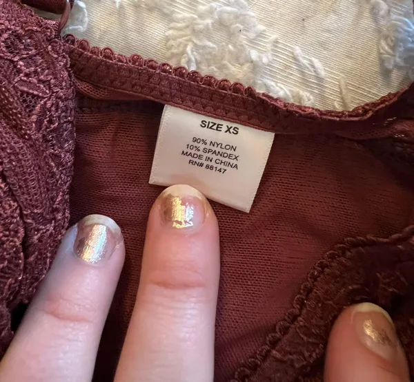 Bralette Red Size XS - Image 2