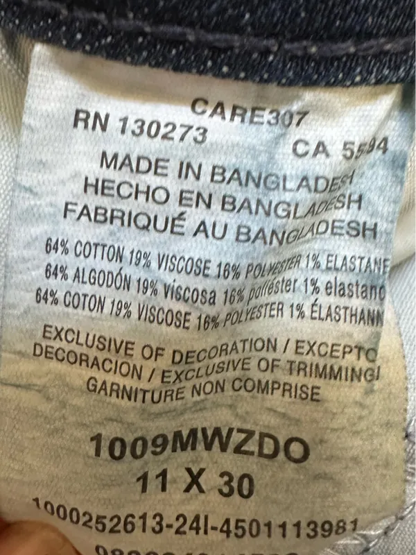Wrangler Blue Wide Leg Denim Jeans size 11x30 - Image 6
