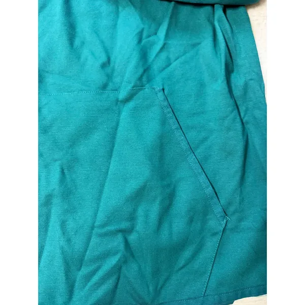 Member's Mark Luxe Hoodie Teal Taunt‎ Womens Small Pullover Sweatshirt NWT - Image 4