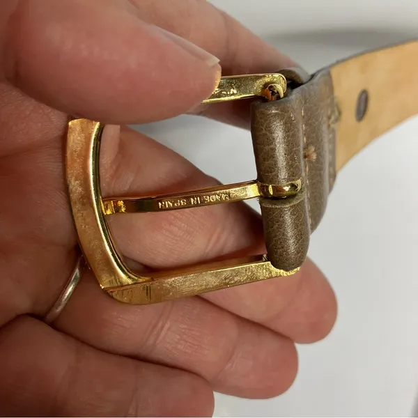 Genuine Leather belt light brown women’s size 34 casual‎ neutral basics - Image 5