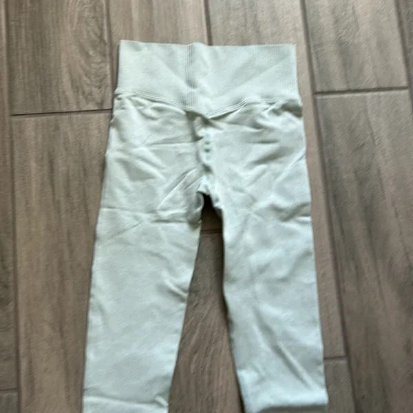 Ribbed light mint seemless leggings Green - Image 4