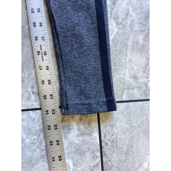 Assets by Spanx Red Hot Label Gray Heathered Seamless Side Stripe Leggings Small - Image 4
