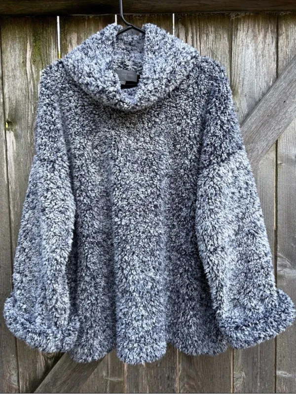 EUC Anthropologie Sunday In Brooklyn Sherpa Turtleneck Pullover Top Size Medium - Image 7