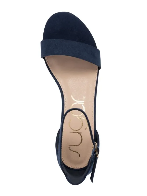 NWT Sugar Noelle Block Heel Dress Sandals SGR-NOELLE 7 Navy Blue 5.5M - Image 4