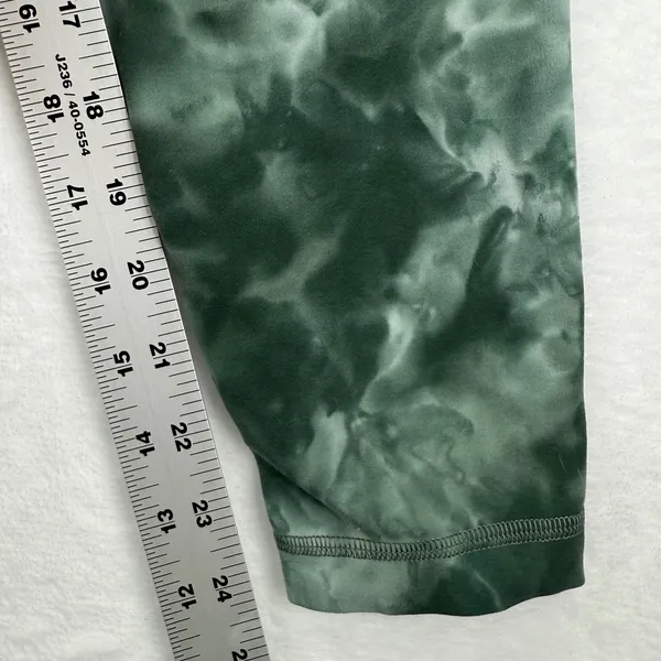 Lululemon Align High Rise Tie Dye Leggings‎ Women Size 6 Green Black Yoga Pants - Image 4