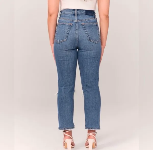 Abercrombie & Fitch The Ankle Straight Ultra High Rise Jeans - Image 2