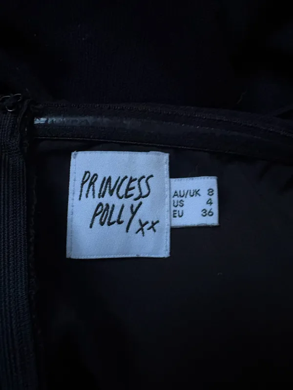 Princess Polly Strapless Jumpsuit Black - Image 3