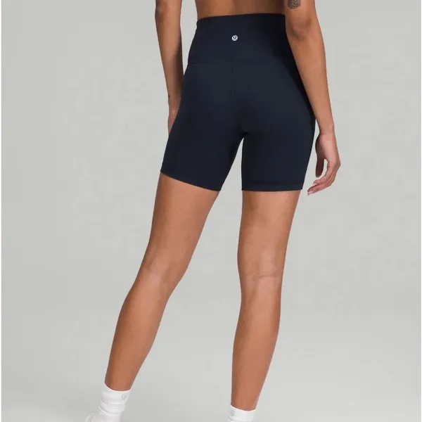Lululemon Navy Wunder Train High Rise Short 6” - Image 5