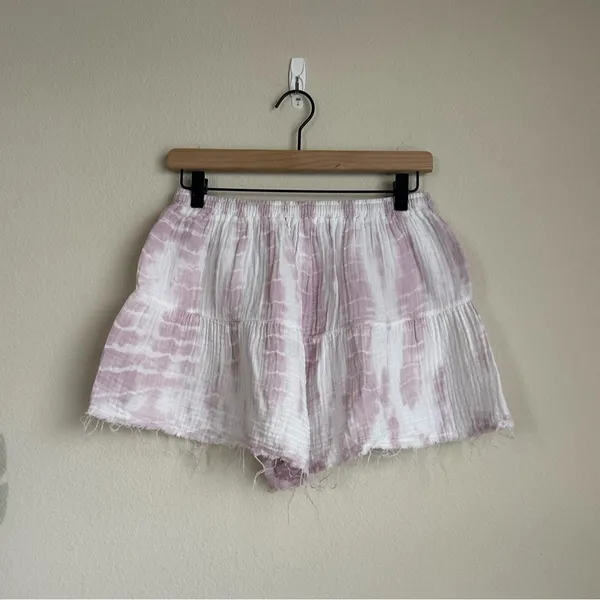 Stark X Tie Dye Cotton Shorts White Size L - Image 7