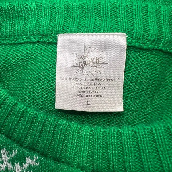 The Grinch Women’s Christmas Sweater Size L - Image 4