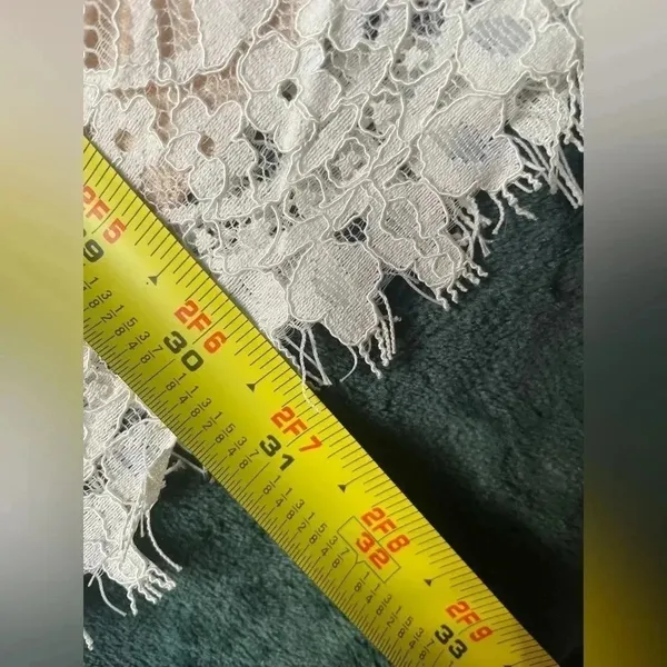 Speechless White Lace Halter Mini Dress‎ Boho Bohemian Rehearsal Size XS 0274 - Image 3