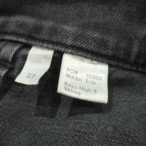 Reformation Jeans Kayo High and Skinny Black Jeans Women’s 27 - Image 6