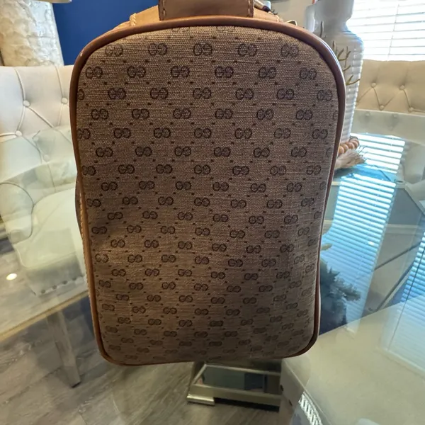 Gucci Brown Monogram Tote Bag - Image 3