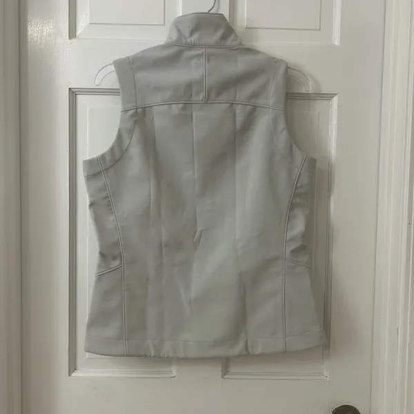 Patagonia Polartec Windbloc Womens Light Gray‎ Vest Jacket Sz S "Sun and Ski" - Image 2