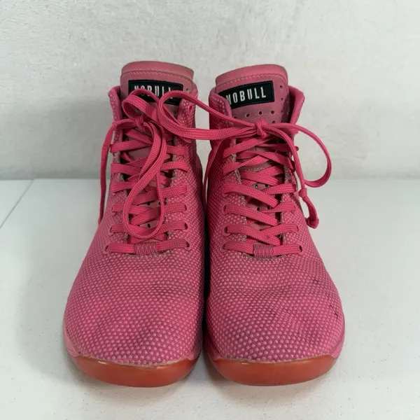 NOBULL No‎ Bull Women 8 High Top Sneaker Trainer Pink SuperFabric Training Shoes - Image 5