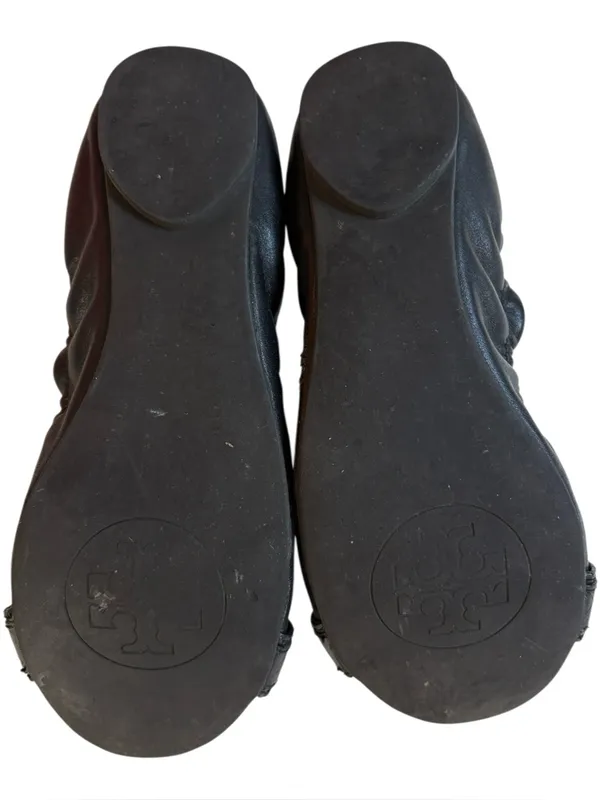 Tory Burch Leather Ambrose Ballet Flats Black Size 7 - Image 7