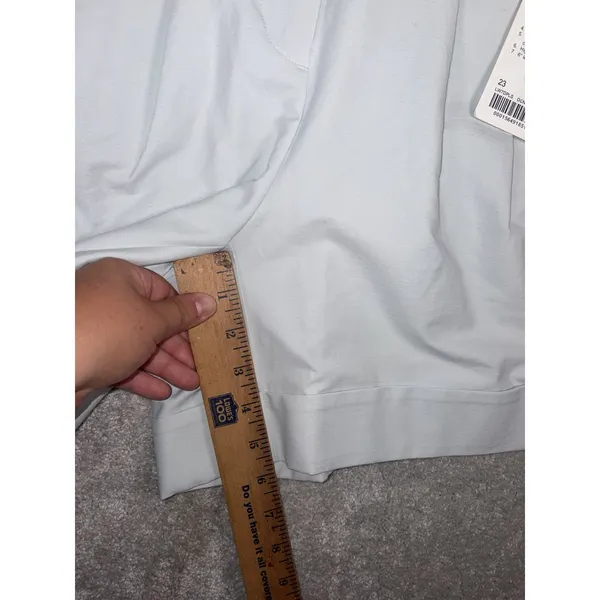 Lululemon Lululinen HR Short 6" Size 23 Womens Linen Shorts Ocean Air Blue - Image 10