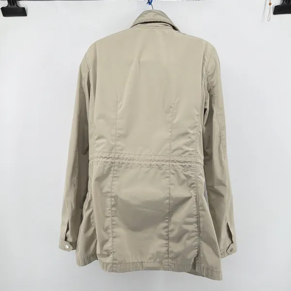 GEOX Respira Womens Beige Utility Jacket Size 8 Breathable Windproof Coat W5220D - Image 2