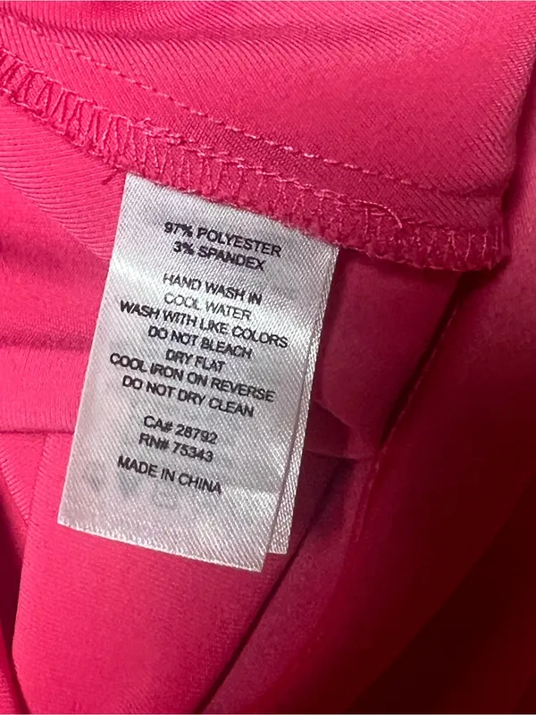 Rachel Zoe Hot Pink Satin Midi Slip Skirt Fuchsia Size 2 - Image 3