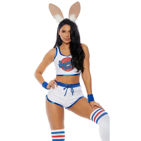 NEW Forplay Space Jam Bunny Lola Bunny Squad Baller Costume Size Large XL - Image 4