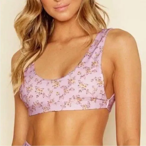 Dippin’ Daisy’s Golden Rose Floral Festival Bikini Top - Image 11