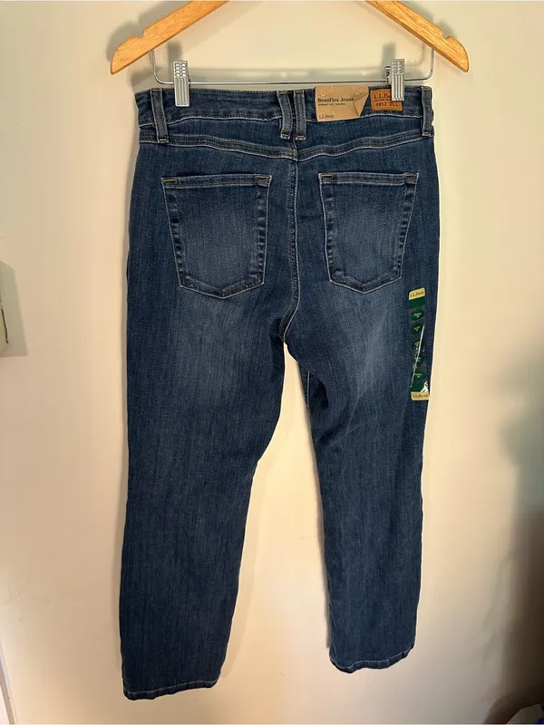 NWT LL Bean beanflex straight leg midrise jeans 10p - Image 5