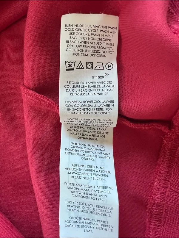 Polo Ralph Lauren Women's Pink Quarter-Zip Pullover Sweatshirt Size Large - Image 6
