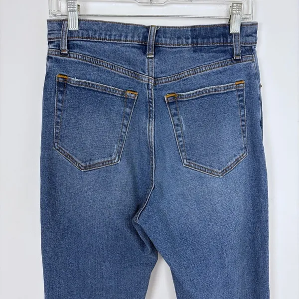Abercrombie & Fitch The Ankle Straight Ultra High Rise Distressed Size 29/8 Long - Image 8