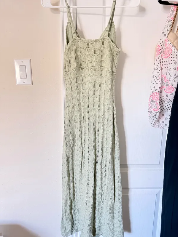 Hollister green knit maxi dress - Image 5