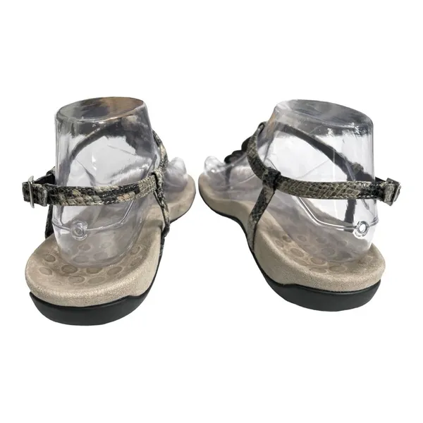 VIONIC Karina Snake Print Medallion Thong Sandals Orthotic Arch Support Size 6 - Image 5